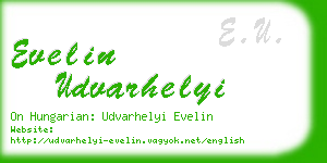 evelin udvarhelyi business card